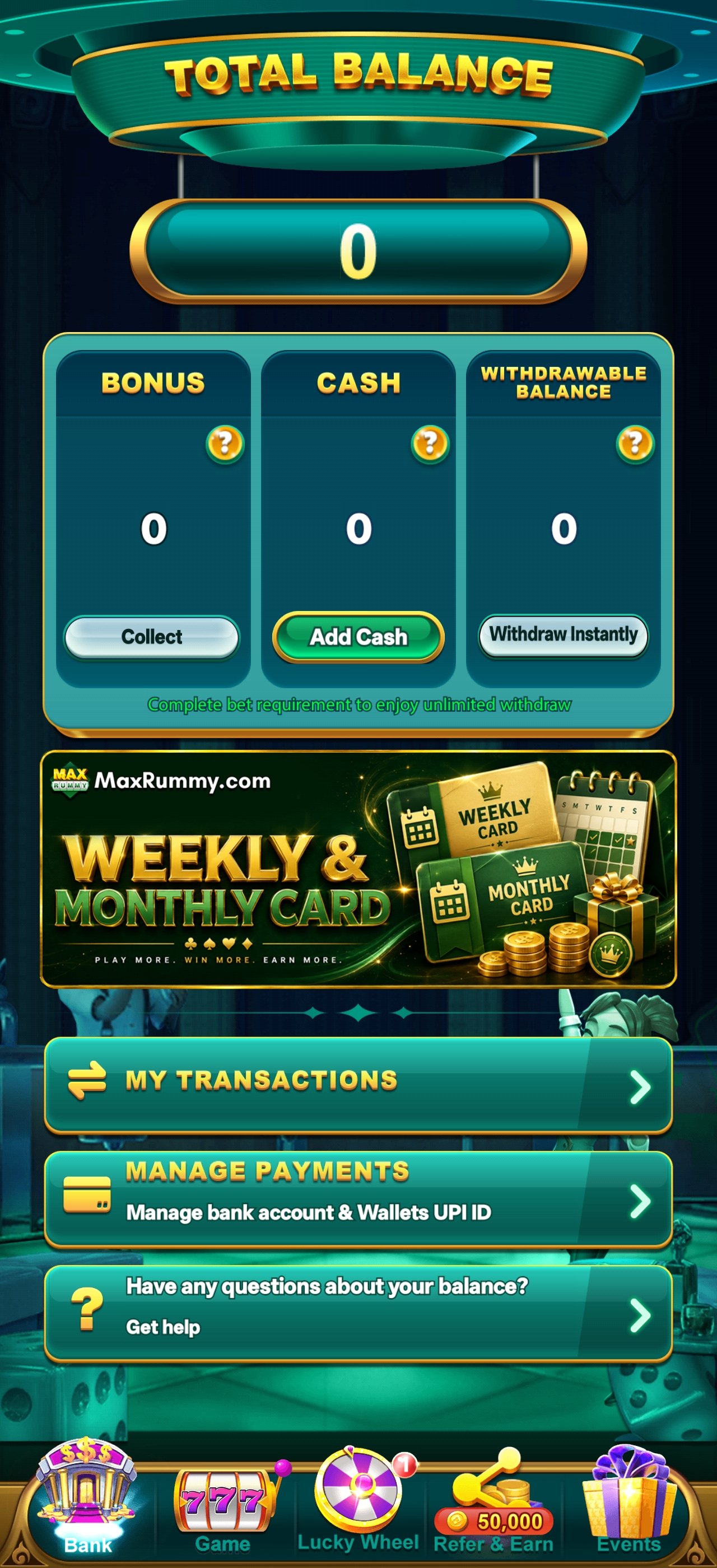 Yono Game Teen Patti table screenshot