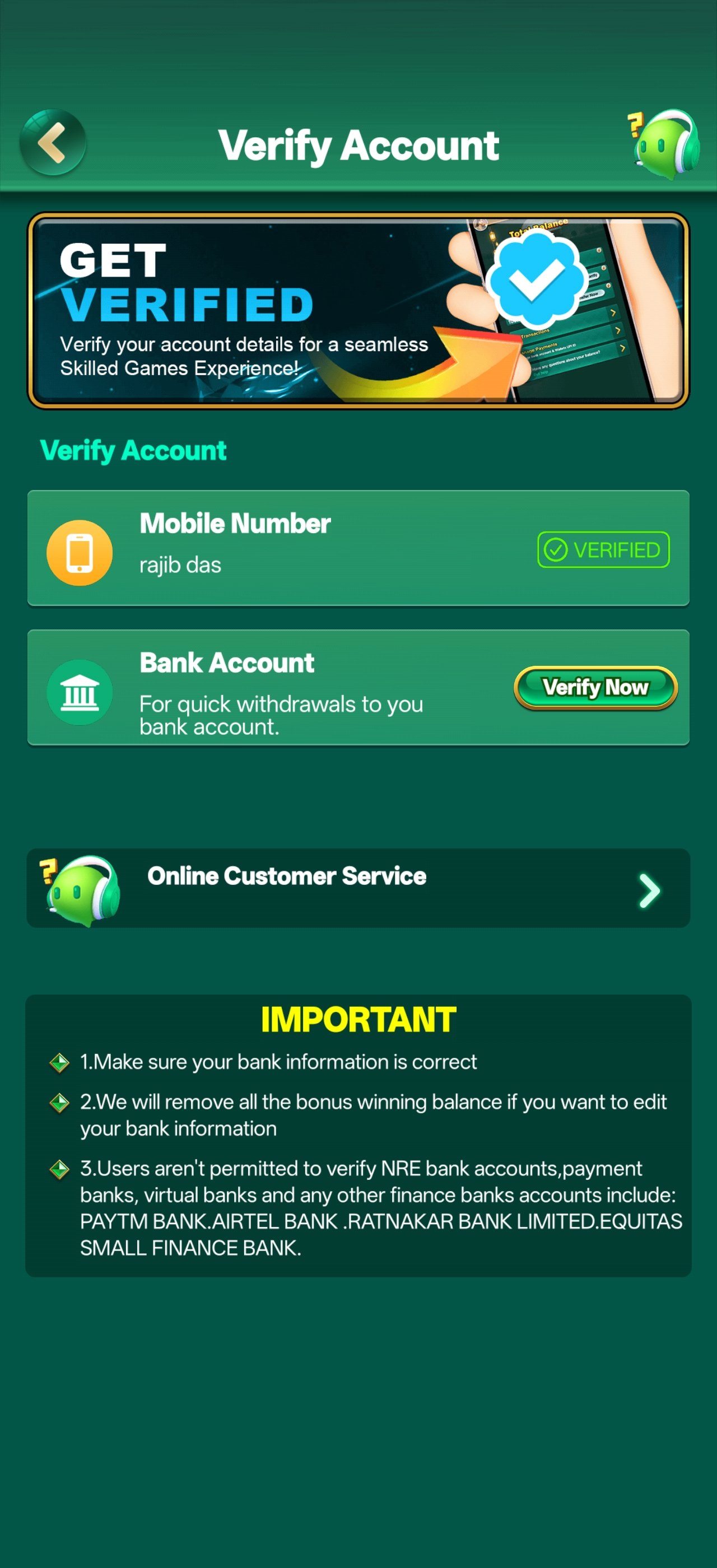 Yono Game promotions screenshot